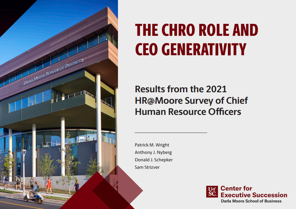 The CHRO Role and CEO Generativity